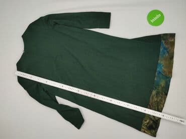 sukienki butelkowa zieleń midi: Basic, Sukienka damska, rozmiar S — 4