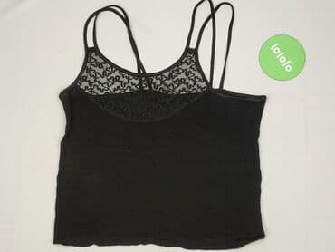 czarne bluzki z koronką plus size: Жіноча блуза, розмір M — 3