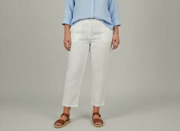 unisono spodnie lniane: Imię, Spodnie materiałowe damskie, rozmiar XL — 6