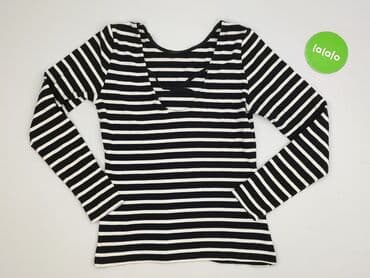 bluza w czarno biale paski: ONLY, T-shirt damski, rozmiar M — 2