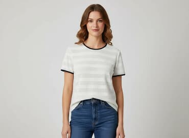 striped t shirty: Dazy, T-shirt damski, rozmiar L — 6