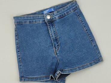 krótkie spodenki z wysokim stanem sinsay: DENIM JEANS, Szorty damskie, rozmiar S — 2