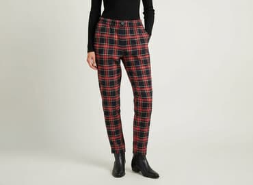 bershka spodnie zebra: Bershka, Spodnie materiałowe damskie, rozmiar XS — 1