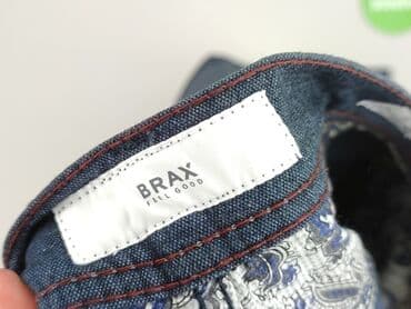 markowe jeansy: BRAX, Spodnie materiałowe damskie, rozmiar L — 4