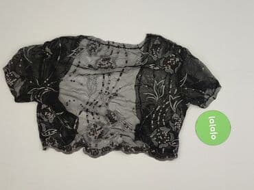 srebrne bolerko do sukienki: Kardigan damski, rozmiar S — 3