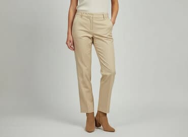 zolte spodnie zara: Spodnie materiałowe damskie, rozmiar L — 7