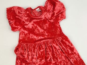 czerwona obcisła sukienka h m: Dress, Little kids, 3-4 years, 98-104 cm, condition - Very good — 1