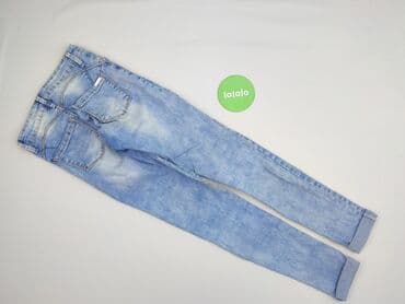 obcisłe jeansy: DENIM JEANS, Jeansy damskie, rozmiar XS — 4