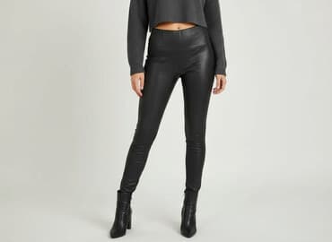 calzedonia rajstopy bawełniane: Calzedonia, Legginsy Ze skóry ekologicznej damskie, rozmiar S — 1