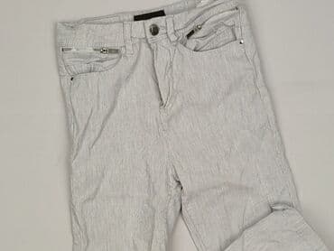 srebrne spodnie mohito: Mohito, Material trousers for women, size 2XS — 2