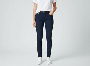 damskie jeansy rurki: H&M, Jeansy damskie, rozmiar S — 6