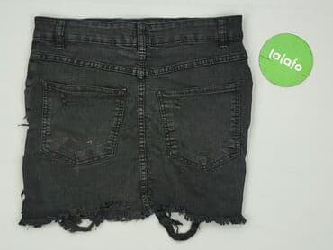 jeansy z asymetrycznym zapieciem: PrettyLittleThing, Spódnica damska, rozmiar M — 3