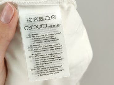 жіноча футболка m eu 38 візерунок принт колір білий: Esmara, T-shirt damski, rozmiar XL — 5
