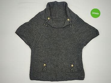 ponczo szare: Ponczo damskie, rozmiar One size — 2
