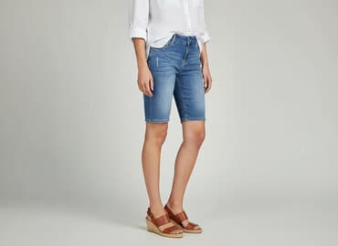 bermudy jeansowe damskie zara: CAMAIEU, Szorty damskie, rozmiar M — 7