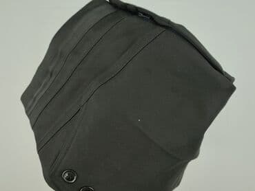 czarne spodnie z białą nitką: Spodnie materiałowe damskie, rozmiar M — 5