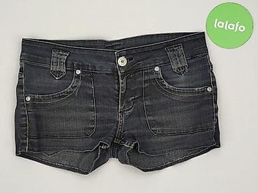 straight blue jeans: Szorty damskie, rozmiar L — 2