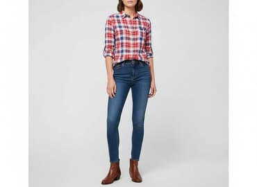 sukienka w czerwoną kratę damska: Atmosphere, Koszula damska, rozmiar S — 1