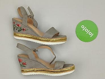 sandaly jasne: Sandały damskie, rozmiar 40 — 2