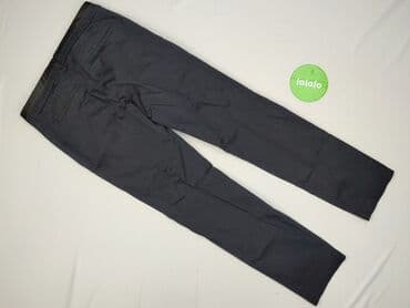 czarne spodnie z białą nitką: Orsay, Spodnie materiałowe damskie, rozmiar S — 4