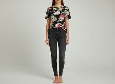 shein bluzki z krótkim rękawem: Shein, Bluzka damska, rozmiar M — 1