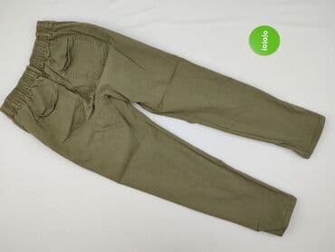 szerokie spodnie khaki: Spodnie materiałowe damskie, L — 3