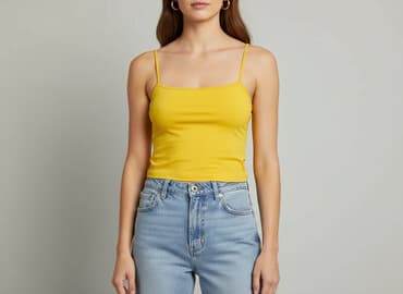 cropp bluzki z krótkim rękawem: Gina Tricot, Top damski, rozmiar S — 7