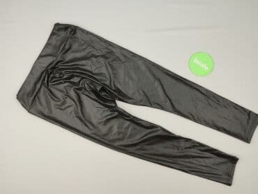 legginsy prążkowane reserved: Leggings Eco-leather for women, size M (EU 38) — 3