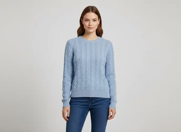 hm sweterki damskie: H&M Basic, Sweter damski, rozmiar S — 7