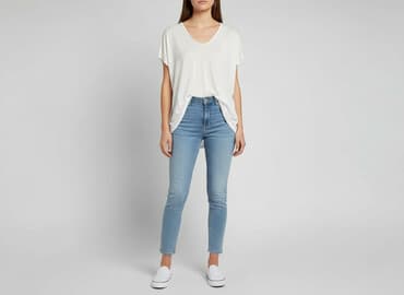 kamizelka damska krótka h m: H&M, Tunika damska, rozmiar S — 8