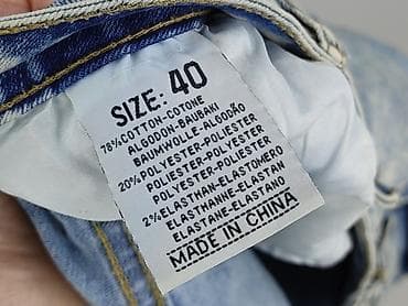 jeansy cropped: Jeansy damskie, rozmiar L — 5