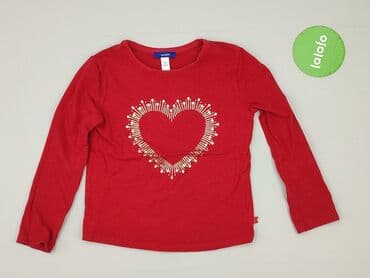 sweter hello kitty h: Bluzka, Okaidi, 5-6 lat, 110-116 cm, stan - Idealny — 2
