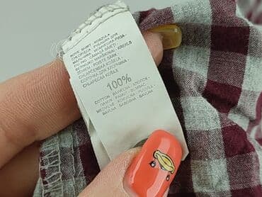 skarpety repliki: Shirt 4-5 years, condition - Very good, pattern - Cell, color - Claret — 5