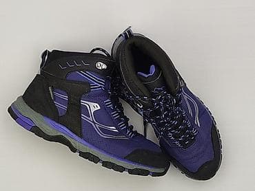 ccc zimowe: Damskie buty trekkingowe/mid hiking – kolor fioletowo‑czarny z szarymi — 1