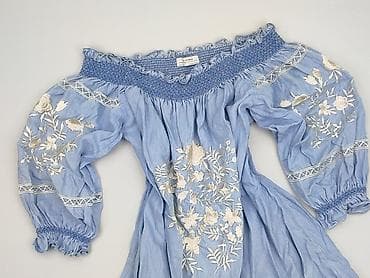 kurtka jeansowa patchwork: Zara, Bluzka damska, rozmiar S — 1