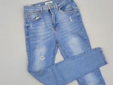 top z łańcuszkiem bershka: Bershka, Jeansy damskie, rozmiar M — 1