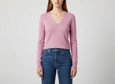 różowy sweter z gruszką: United Colors of Benetton, Sweter damski, rozmiar S — 6