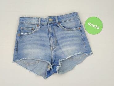 krótkie spodenki z wysokim stanem jeansowe: Divided, Szorty damskie, rozmiar S — 3