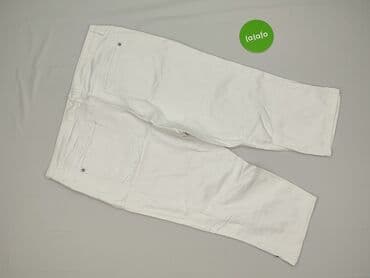 biale szerokie jeansy: Denim, Spodnie 3/4 damskie, rozmiar XL — 3