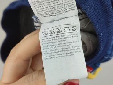 czarne krótkie spodenki sinsay: Spodnie jeansowe, 5.10.15, 12-18 miesięcy, stan - Bardzo dobry — 5