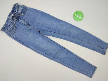 legginsy z wysokim stanem modelujące: Jeansy damskie, S — 2