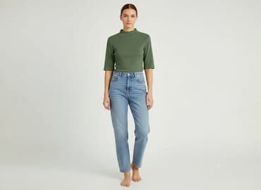 szmaragdowa bluzki damskie: Bluzka damska, rozmiar S — 5