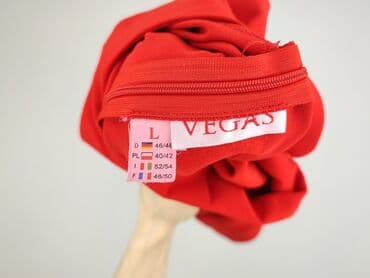 tanie rozkloszowane sukienki: Red, Women`s dress, size L — 4