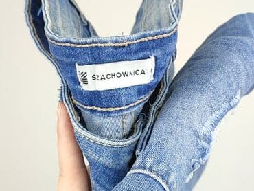 woskowane dżinsy: SZACHOWNICA, Jeansy damskie, rozmiar M — 4