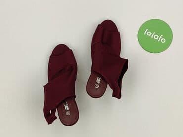 kapcie z piętą: Sandals for women, size 39 — 2