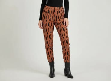 dobermans aggressive spodnie: Pieces, Spodnie materiałowe damskie, rozmiar M — 6