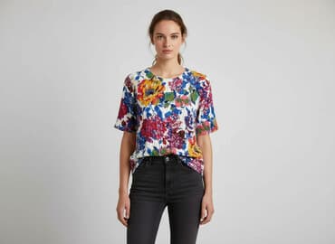 cropp koszula w koty: Bluzka damska, S — 7