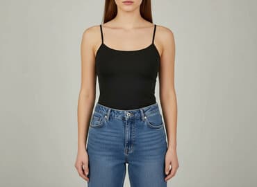 bluzy damskie duże rozmiary: Oodji, Top damski, rozmiar M — 7