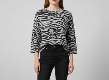 sweter kopertowy wiązany zara: Zara, Sweter damski, rozmiar M — 1