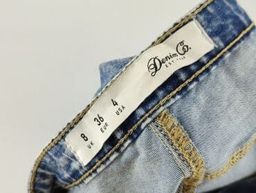 biale szerokie jeansy: Denim Co, Jeansy damskie, rozmiar S — 4